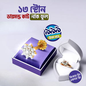 ১৩ স্টন নাকফুল ও ফিঙ্গার রিং